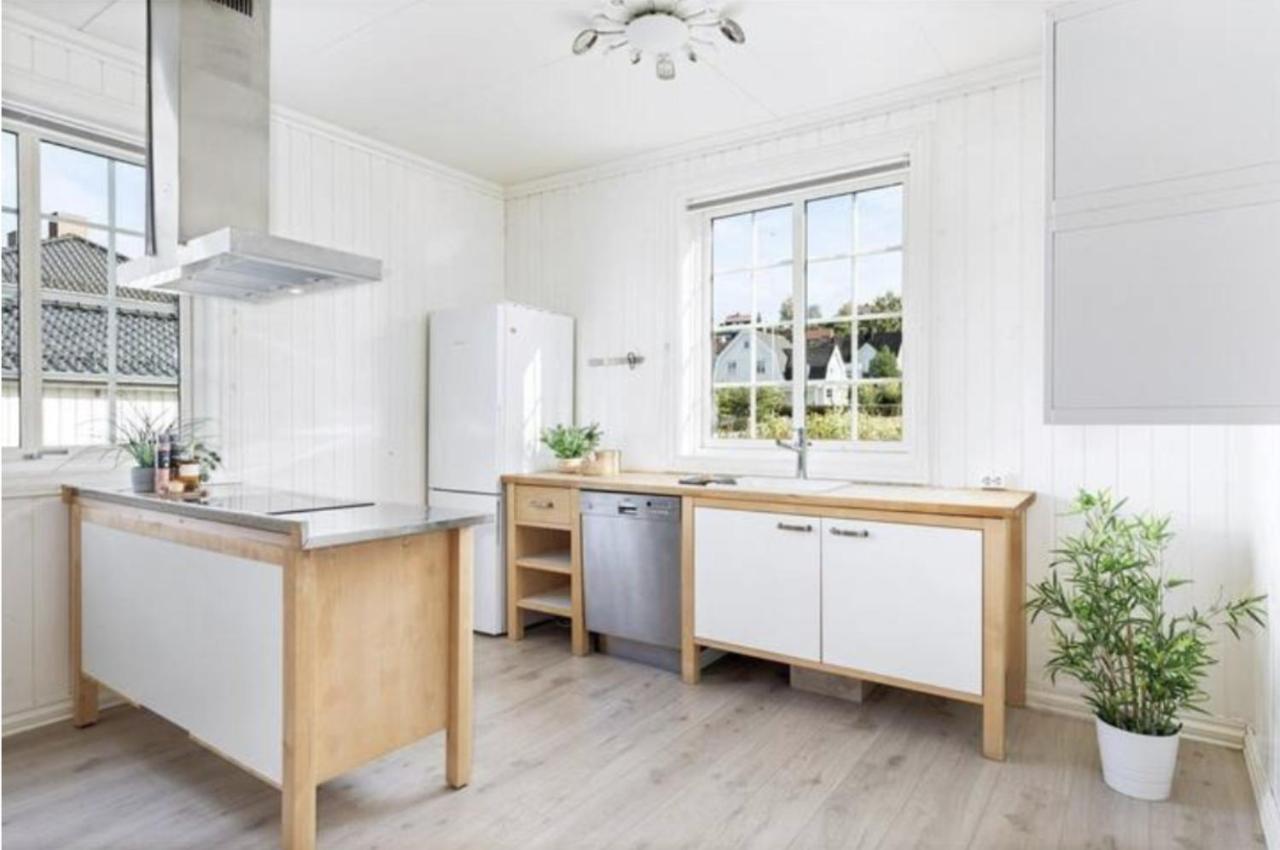 Lys Og Sentral Leilighet Med Terrasse Og Hage Daire Lillehammer Dış mekan fotoğraf