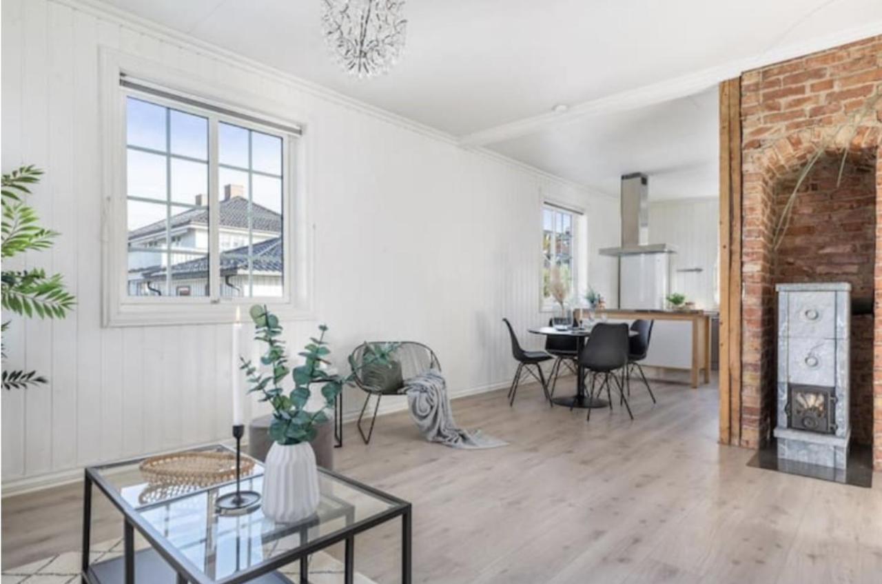 Lys Og Sentral Leilighet Med Terrasse Og Hage Daire Lillehammer Dış mekan fotoğraf